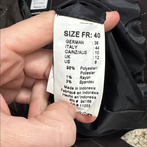 Animale brown blazer coat jackets striped new - Picture 5 of 6